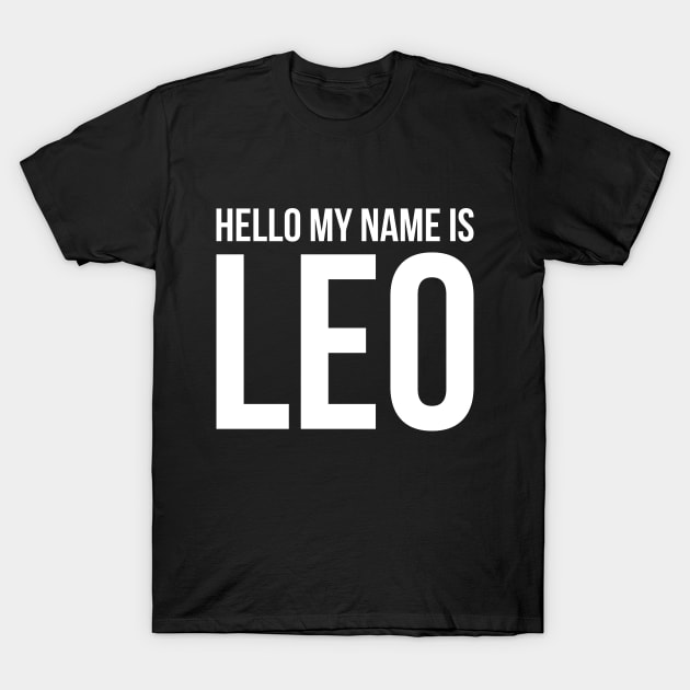 My name is Leo T-Shirt by Monosshop